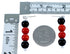 Onyx Coral Sterling Silver Southwest Bead Post Dangle Earrings RX113248